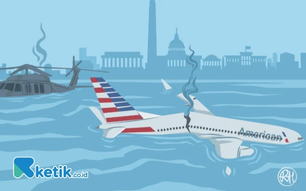 Thumbnail Berita - Tabrakan Maut di AS: Helikopter Black Hawk Tabrak Pesawat American Airlines, Puluhan Nyawa Melayang