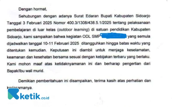 Thumbnail Berita - Sekolah di Sidoarjo Pilih Tunda ODL, DPRD Desak Pemkab Benahi Wisata Daerah