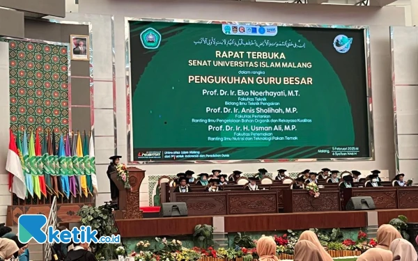 Thumbnail Berita - Unisma Kukuhkan Tiga Guru Besar, Siap Sukseskan Program Ketahanan Pangan dan Pengentasan Stunting