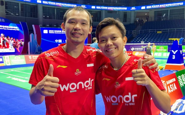 Thumbnail Berita - Rinov dan Fadia Jadi Kapten Indonesia di Badminton Asia Mixed Team Championships 2025