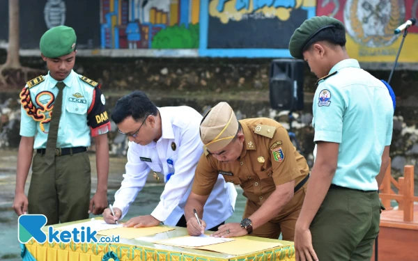 Thumbnail Berita - BNNK Lampung Selatan Go to School Sosialisasi Gelora Anti Bahaya Narkoba