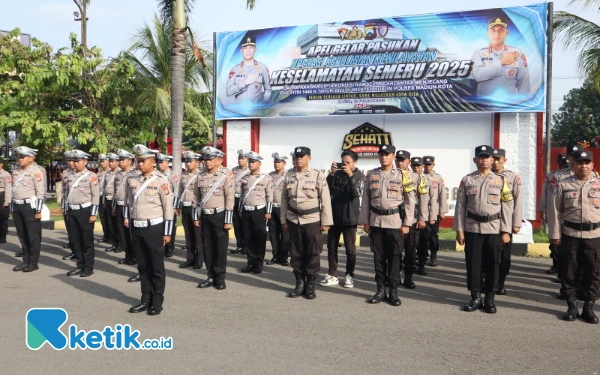 Thumbnail Berita - Polres Madiun Kota Gelar Apel Operasi Keselamatan Semeru 2025