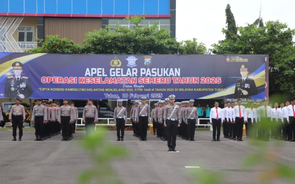 Thumbnail Berita - Operasi Keselamatan Semeru 2025, Polres Tuban  Sasar 10 Pelanggaran Lalu Lintas