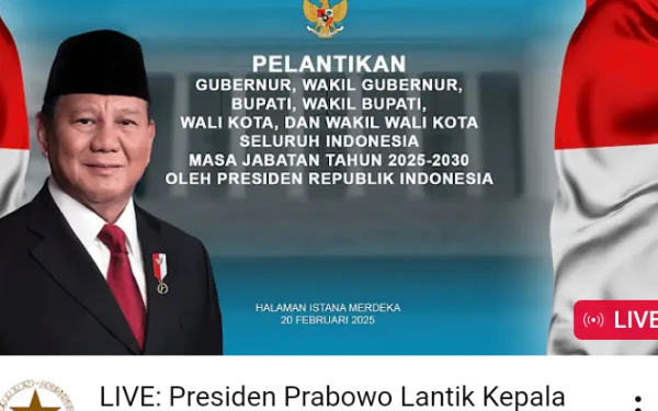 Thumbnail Berita - Prabowo Buat Sejarah Baru dengan Melantik Kepala Daerah Serentak