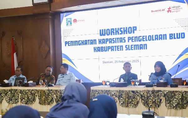 Thumbnail Berita - Gandeng Bagian Perekonomian Setda Sleman, Dinkes Gelar Workshop Peningkatan Kapasitas Pengelolaan BLUD