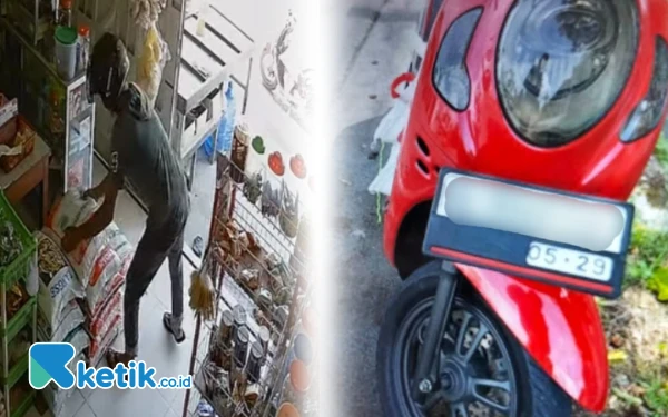 Thumbnail Berita - Viral! Aksi Maling Sembako Scoopy Merah di Nagan Raya Terekam CCTV, Ini Kata Warganet