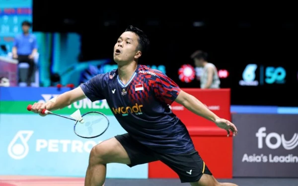 Thumbnail Berita - Cedera Lengan, Anthony Sinisuka Ginting Mundur All England 2025