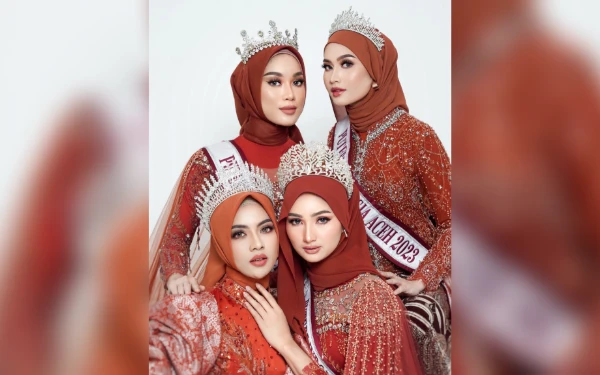 Thumbnail Kebersamaan Puteri Indonesia (PI) Aceh lintas generasi: Sasa Ramadhanty, Insyira Muthia Khansa, Suci Annisa Mawardi, dan Tiara Hasanah (Foto: Instagram @tiarahasanahh)