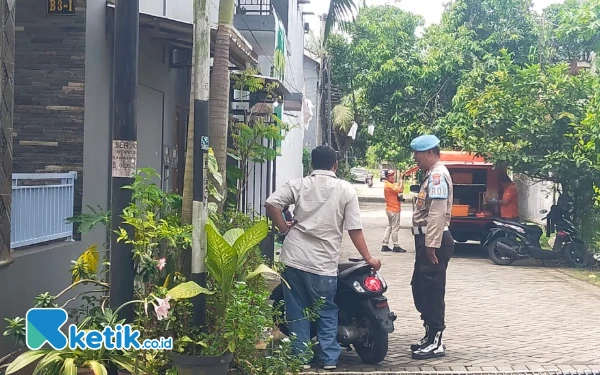 Foto Olah TKP di Lokasi Kejadian Nenek Tertembak