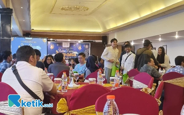 Foto PT Garuda Mitra Sejati (PT GMS) Kamis 6 Maret 2025, menggelar buka puasa bersama dengan 100 media. (Foto: Fajar Ri anto / Ketik.co.id)