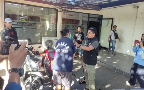 Jual Motor Curian Lewat Facebook, Pelaku Curanmor Ditangkap Jatanras Polres Tuban