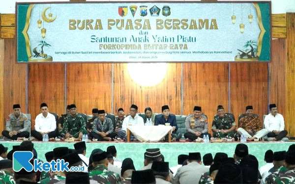 Pererat Sinergitas, Pemerintah Kota Blitar dan Forkopimda Blitar Raya Gelar Buka Puasa Bersama dan Santunan Anak Yatim