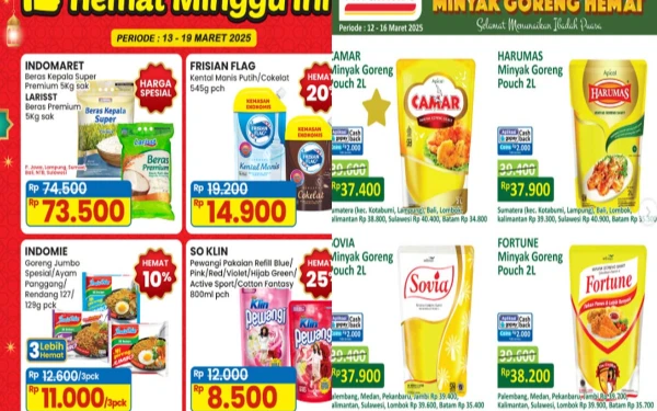 Thumbnail Promo JSM Indomaret dan Alfamart 14-19 Maret 2025, Tebus Murah Minyak Goreng 2 Liter