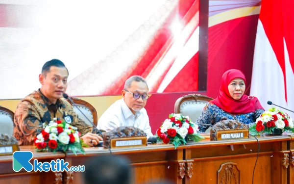 Pimpin Rakor Ketahanan Pangan, Gubernur Jatim Optimistis Pertahankan Produksi Tertinggi