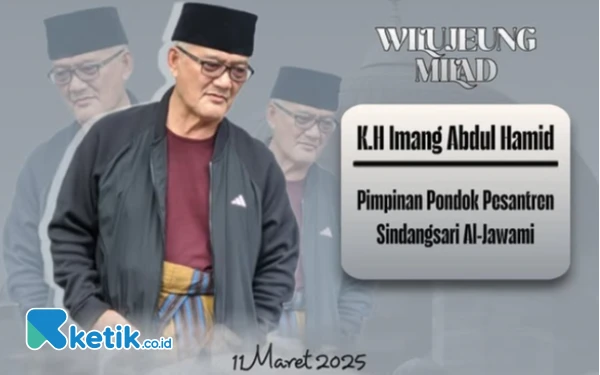 Foto Pimpinan Ponpes Sindangsari Al Jawami KH Imang Abdul Hamid.