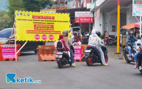 Thumbnail Jembatan Suropati Kota Batu Diperbaiki, Lalu Lintas Dialihkan