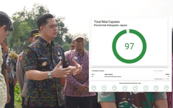 Thumbnail Pemkab Jepara Torehkan Skor MCP KPK 97, Siap Pacu 10 Program Strategis di 2025