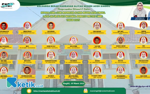 Selamat!  27 Siswa MAN Aceh Singkil Lulus PTN Jalur Prestasi