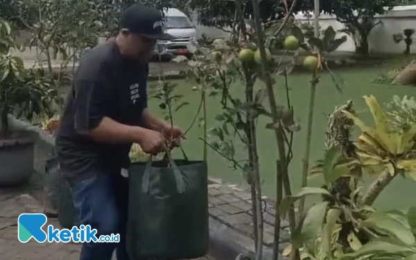 Thumbnail Berita - Petani Letakkan Apel di Rumah Dinas Wali Kota Batu, Ini Tujuannya