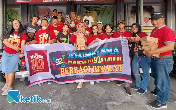 Foto Sejumlah alumni ML'92 yang ikut kegiatan kali ini. ( Foto: Fajar Rianto / Ketik.co.id )