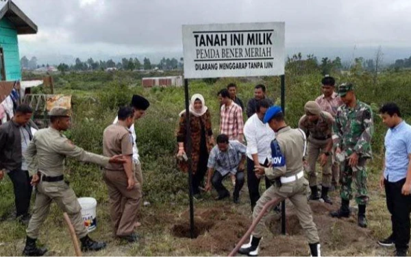 Thumbnail Berita - Lahan Pemkab Aceh Barat Diduga Diserobot PT Mifa Bersaudara, Kini Dipasang Plang Aset