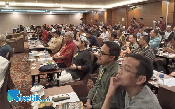 Foto Sebanyak 145 peserta mengikuti manasik ibadah Haji Khusus di The Alana Yogyakarta Hotel & Convention Center, Sabtu, 3 Mei 2025. (Foto: Fajar Rianto / Ketik.co.id)