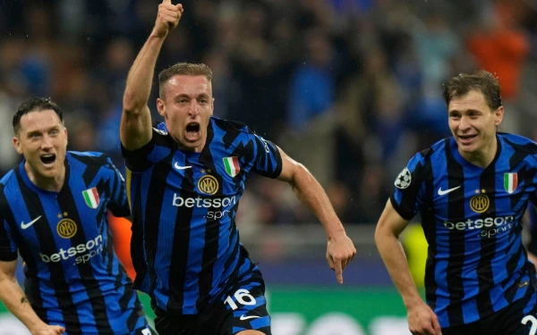 Thumbnail Berita - Inter Milan Melenggang ke Final Liga Champions Usai Taklukkan Barcelona