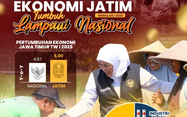 Thumbnail Berita - Gubernur Khofifah: Alhamdulillah, Ekonomi Jatim Tumbuh Lampaui Nasional