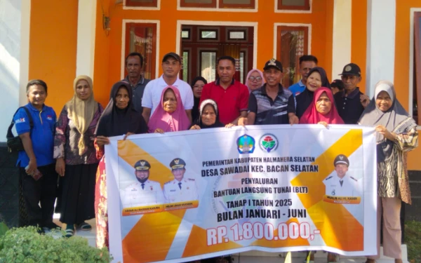 Thumbnail Berita - Pemdes Sawadai Halmahera Selatan Salur BLT Tahap I 2025