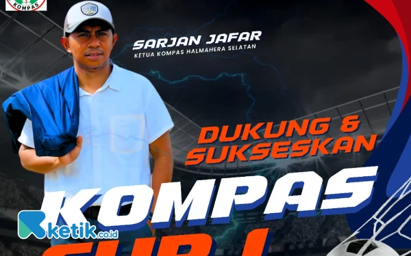Foto Sarjan Jafar, Ketua Kompas Halsel. (Foto:Mursal/Ketik.co.id