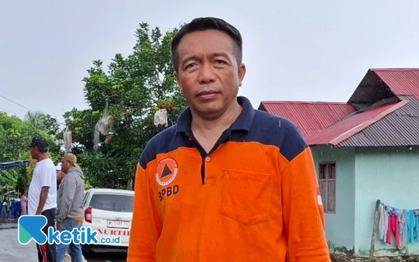 Foto Plt Kepala BPBD Halsel Aswin Adam (Foto:Mursal/Ketik.co.id)
