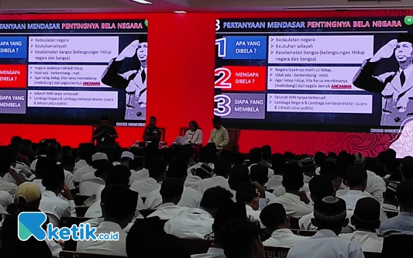 Foto Pondok Pesantren Wali Barokah Kediri menggelar seminar bertema Wawasan Kebangsaan, Bela Negara, dan Moderasi Beragama, Rabu 21 Mei 2025. (foto : Wali Barokah for Ketik.co.id).
