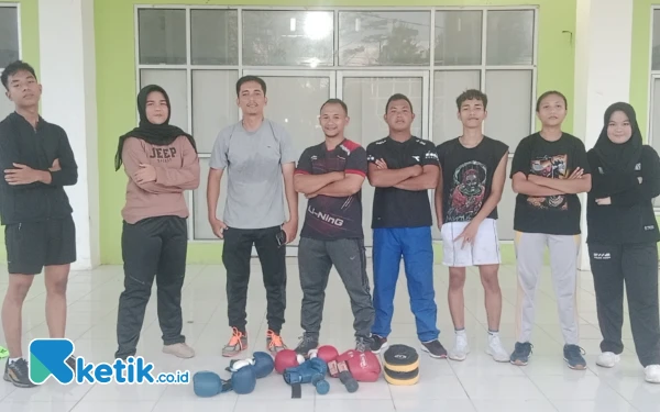 Foto Atlit Tinju PERTINA Kabupaten Simeulue Usai Latihan Bersama, Kamis 22 Mei 2025 (Helman/Ketik.co.id)