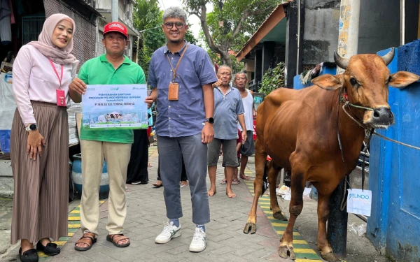 Thumbnail Berita - Pelindo Berbagi, Salurkan 2 Ekor Sapi dan 45 Kambing untuk Masyarakat pada Iduladha 1446 H