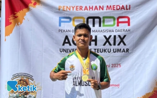 Foto Bripda Seri Darmawan,  Peraih Mendali Emas dan Perunggu dalam Ajang POMDA Aceh 2025 (Foto/Helman/Ketik)