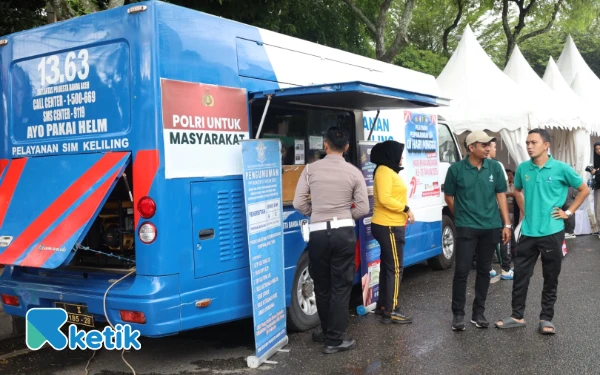 Foto Pelayanan SIM Keliling Polda Aceh (Foto/Helman/Ketik)
