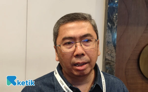 Foto Manager Comrel & CID Regional Indonesia Timur, Rahmat Drajat dalam Media Gathering 2025 Pertamina di Hotel Claro, Makassar, 23–24 Juni 2025