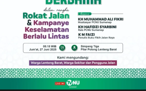 Thumbnail Berita - Rentetan Kecelakaan  di Lenteng Barat Sumenep, NU Gelar Istighatsah Keselamatan