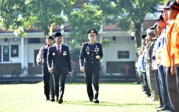 Gambar Upacara Hari Bhayangkara ke-79 Digelar di Pendopo Kabupaten Pacitan