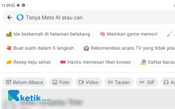 Thumbnail Berita - Muncul Fitur Chatbot Baru Meta AI di WhatsApp, Ini Fungsinya