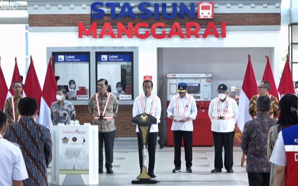 Tok, Presiden Jokowi Resmikan Pengembangan Stasiun Manggarai 