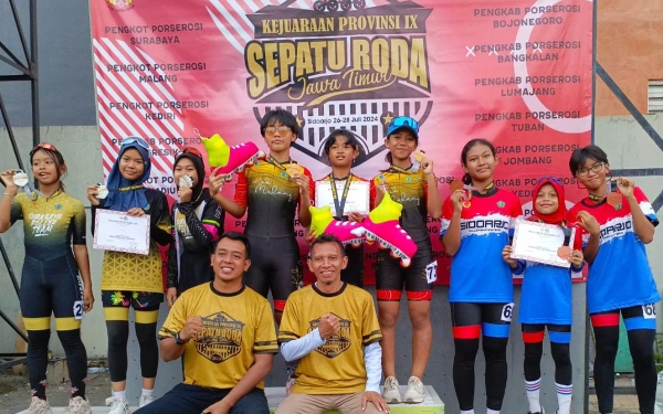 Kejurprov Jatim, Tim Sepatu Roda Kabupaten Malang Pertahankan Juara Umum 3