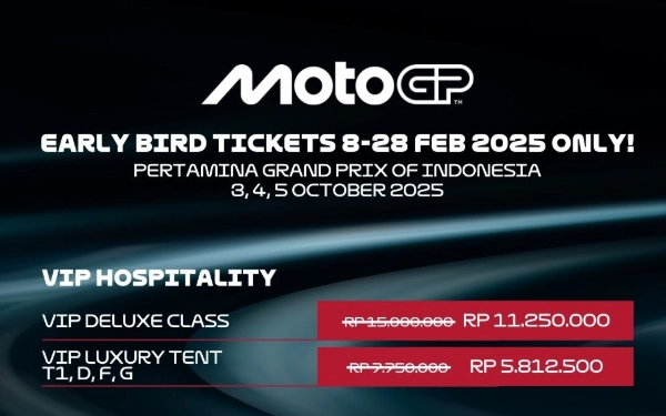 Thumbnail Berita - MGPA Tawarkan Harga Tiket Spesial Periode Early Bird MotoGP Mandalika 2025, Cek!