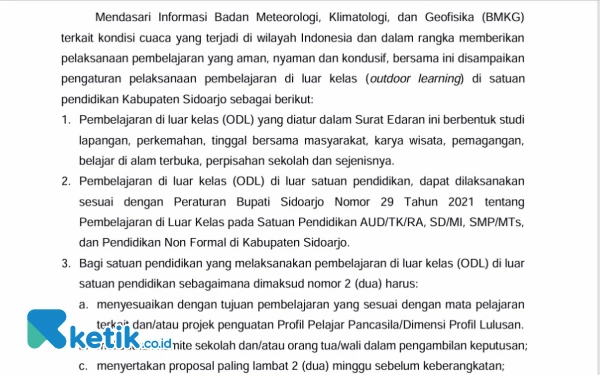 Thumbnail Berita - Sekolah Boleh Adakan ODL Lagi, Bupati Subandi Minta Tetap Utamakan Keselamatan Anak Didik