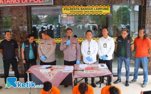 Thumbnail Berita - Polresta Bandar Lampung Ringkus Pelaku Curas Driver Taksi Online