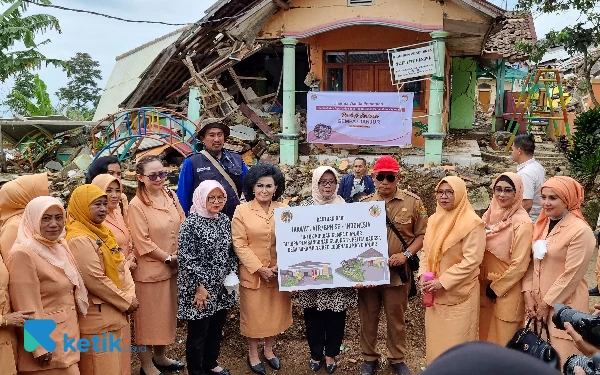 Peduli Gempa Cianjur, Ikawati ATR/BPN se-Indonesia Gelontor Bantuan Gedung TK