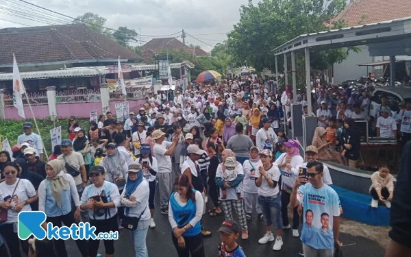 Thumbnail Berita - Ribuan Warga Kabupaten Malang Ikuti Jalan Sehat Gemoy, Yakin Prabowo Presiden