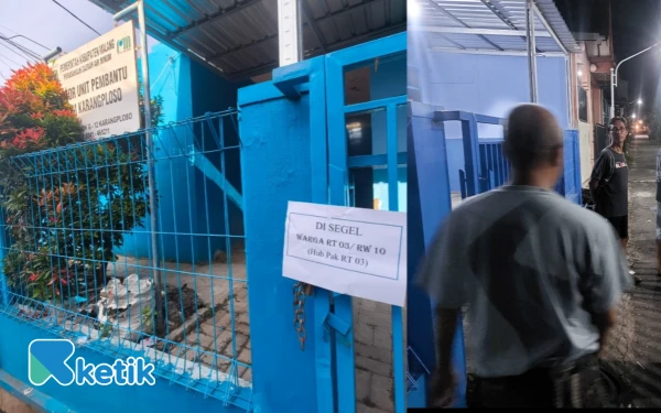 Thumbnail Berita - Warga Desa Ngijo Segel Kantor Unit Karena Air Mati, Tirta Kanjuruhan: Masih Proses Perbaikan