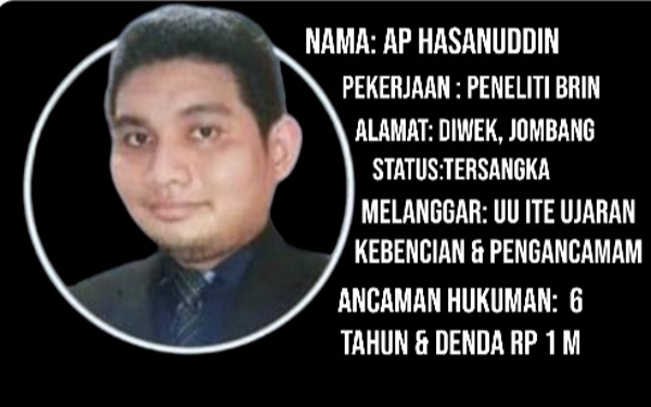 Peneliti BRIN AP Hasanuddin Terancam Hukuman 6 Tahun Penjara