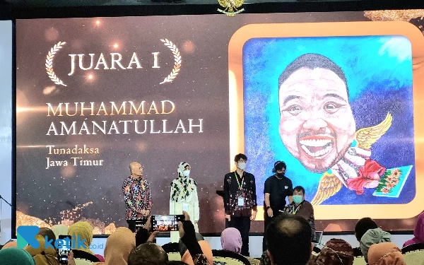Muhammad Amanatullah, Tunadaksa Asal Jatim Juara 1 Karya Tanpa Batas se-Indonesia